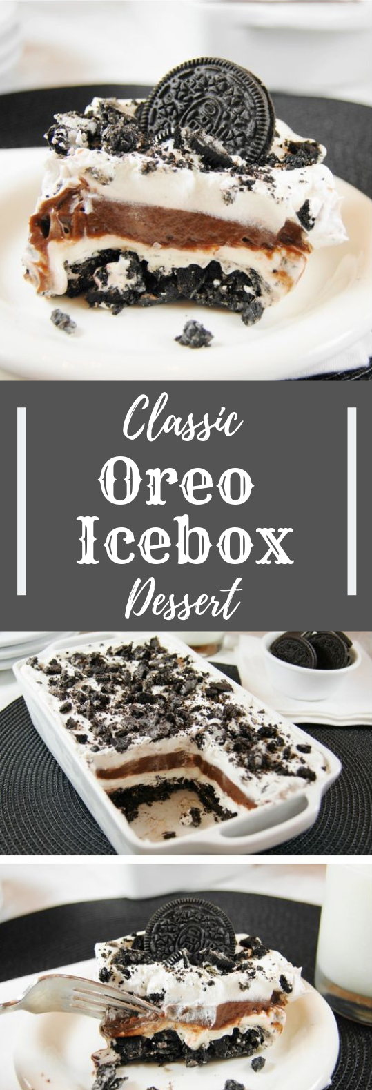 CLASSIC OREO ICEBOX DESSERT #Oreo #Dessert CLASSIC OREO ICEBOX DESSERT #Oreo #Dessert