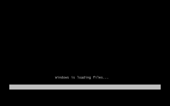 Windows 7  Ultimate loading files