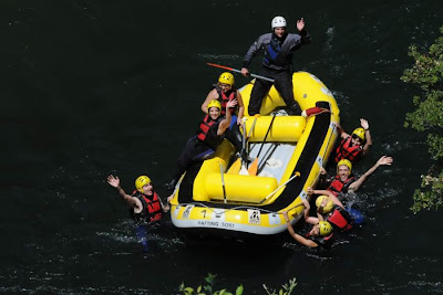 Rafting in Noguera Pallaresa river near Sort