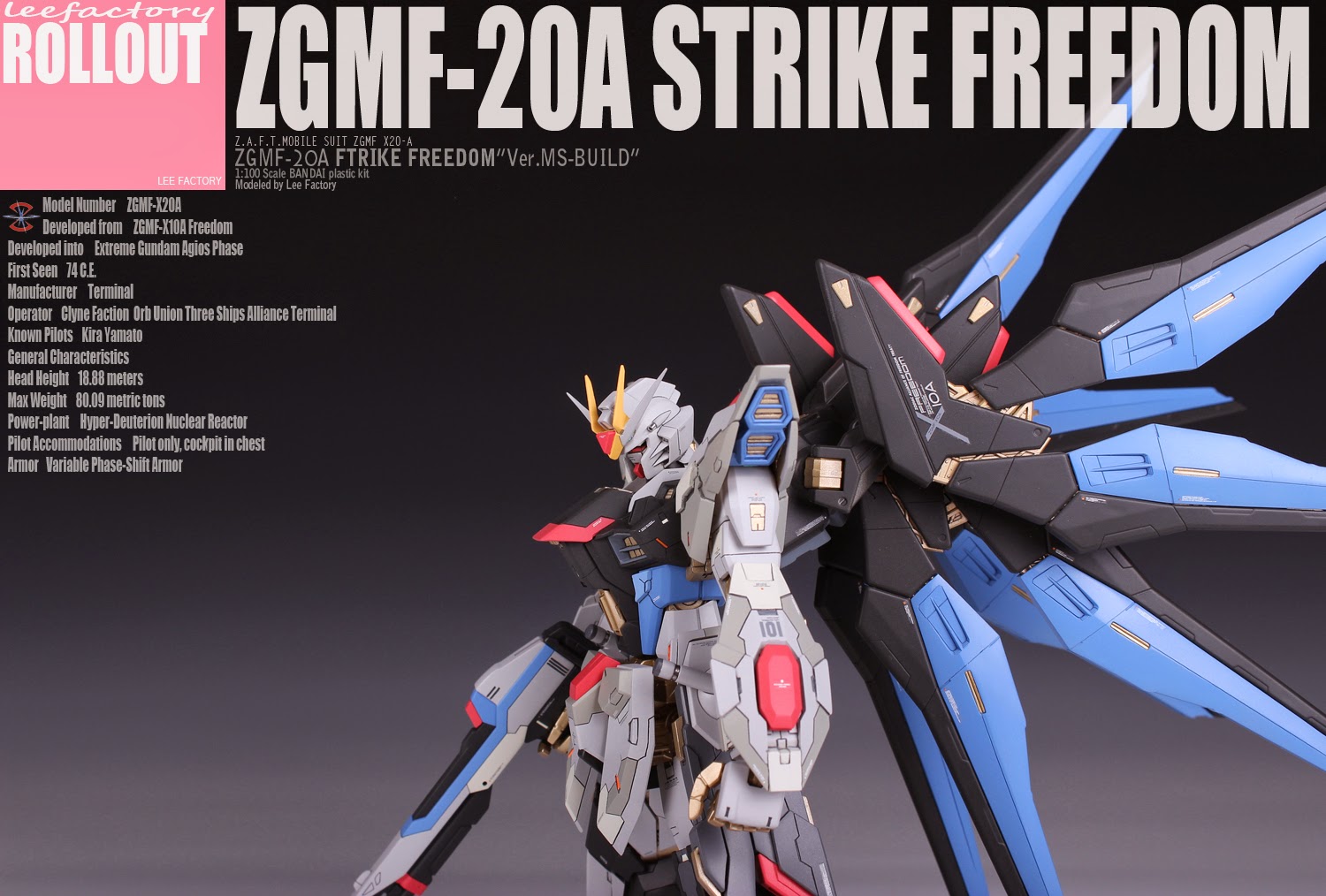 GUNDAM GUY: MSB 1/100 Strike Freedom Gundam [Garage Kit] - Painted Build