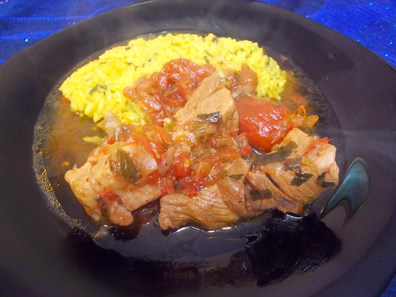 Stufat de porc cu pilaf aromat
