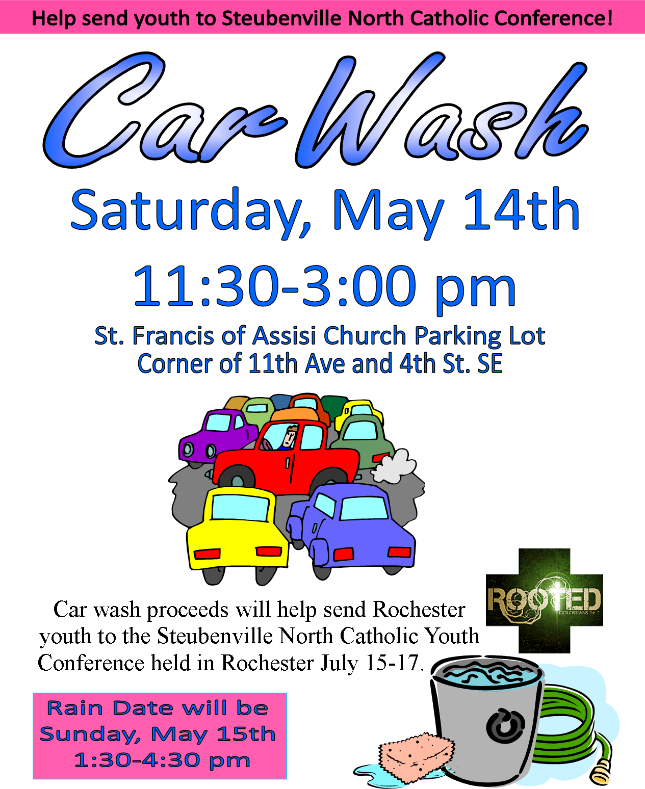 St. Francis Youth Group Steubenville Youth Car Wash!!!