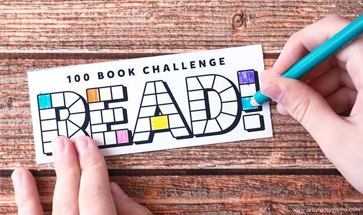 Encourage kids to read 100 books this summer with Free Printable Reading Challenge Bookmarks!