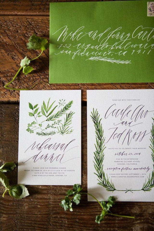 greenery pantone color año 2017 wedding ideas inspiration boda