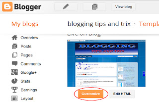 change background theme of blogger