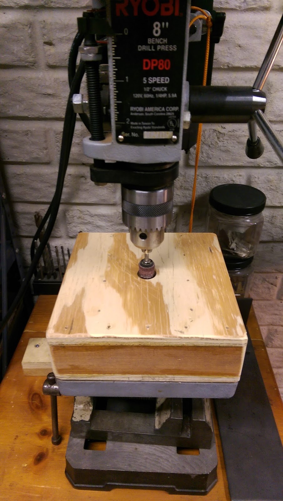 Jon's Projects Drum Sander Drillpress Attachment