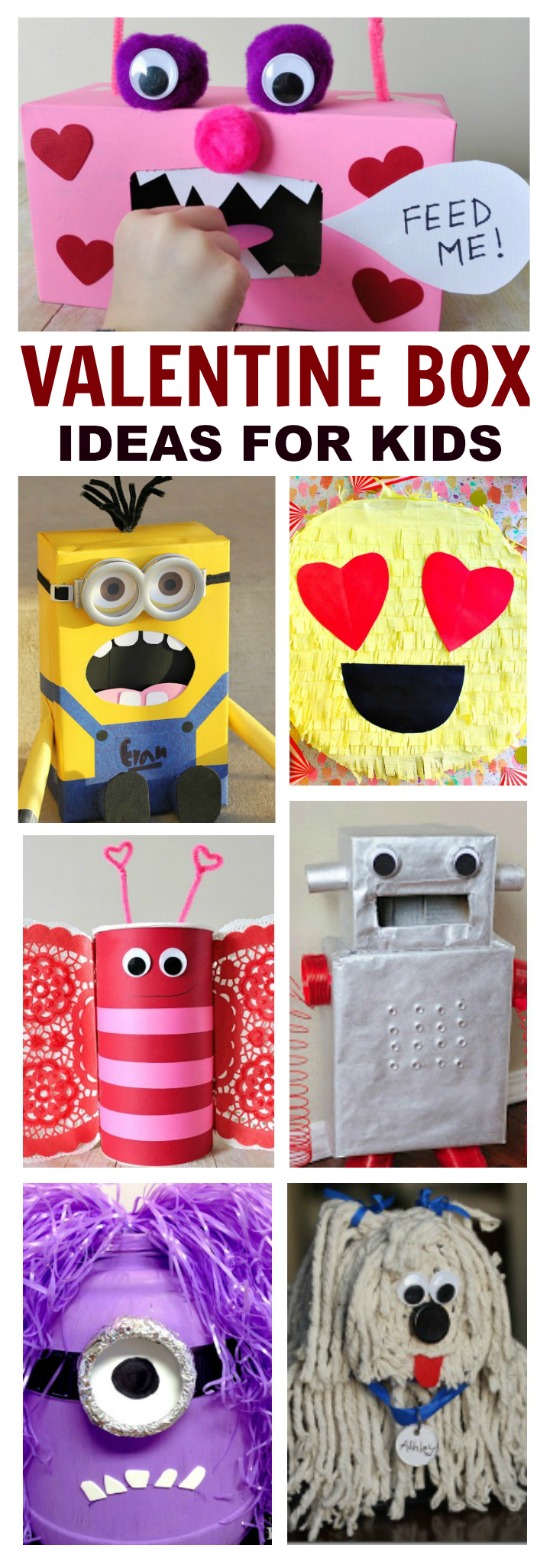 50+ VALENTINE BOX IDEAS FOR KIDS! These are awesome!!! #valentinescraftsforkids #valentineboxideas #valentinesforkids