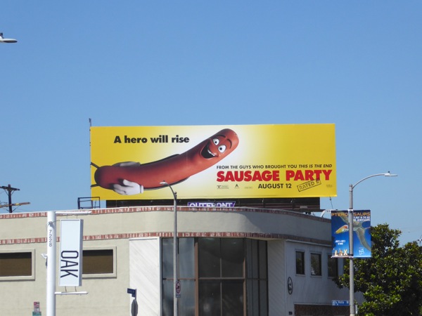 Sausage Party movie billboard Sausage Party movie billboard