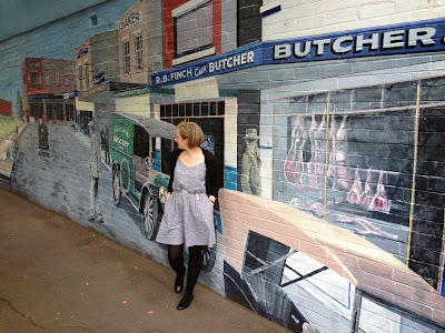 Blue cotton saltspring dress Blue cotton saltspring dress