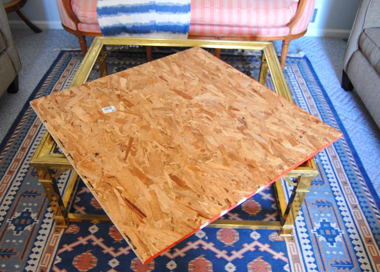 Practically Polished Glass Coffee Table DIY