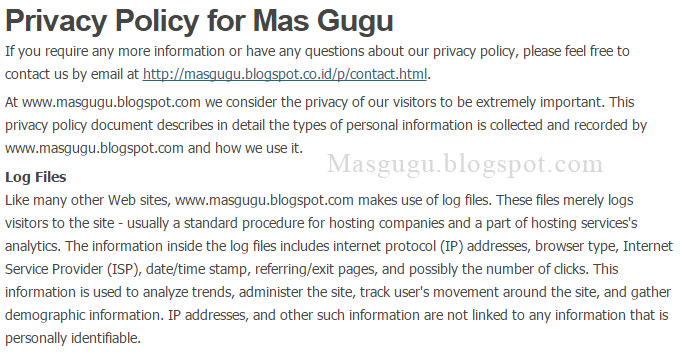 Kebijakan Privasi Iklan Adsense: Panduan Lengkap untuk Penerbit