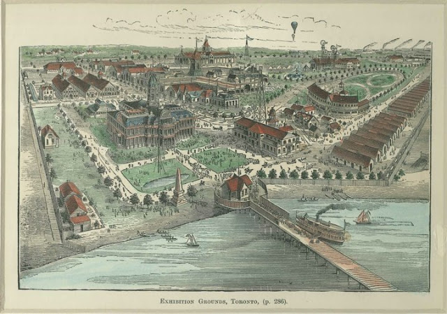 1889: Exhibition Grounds Bird's Eye View, Toronto