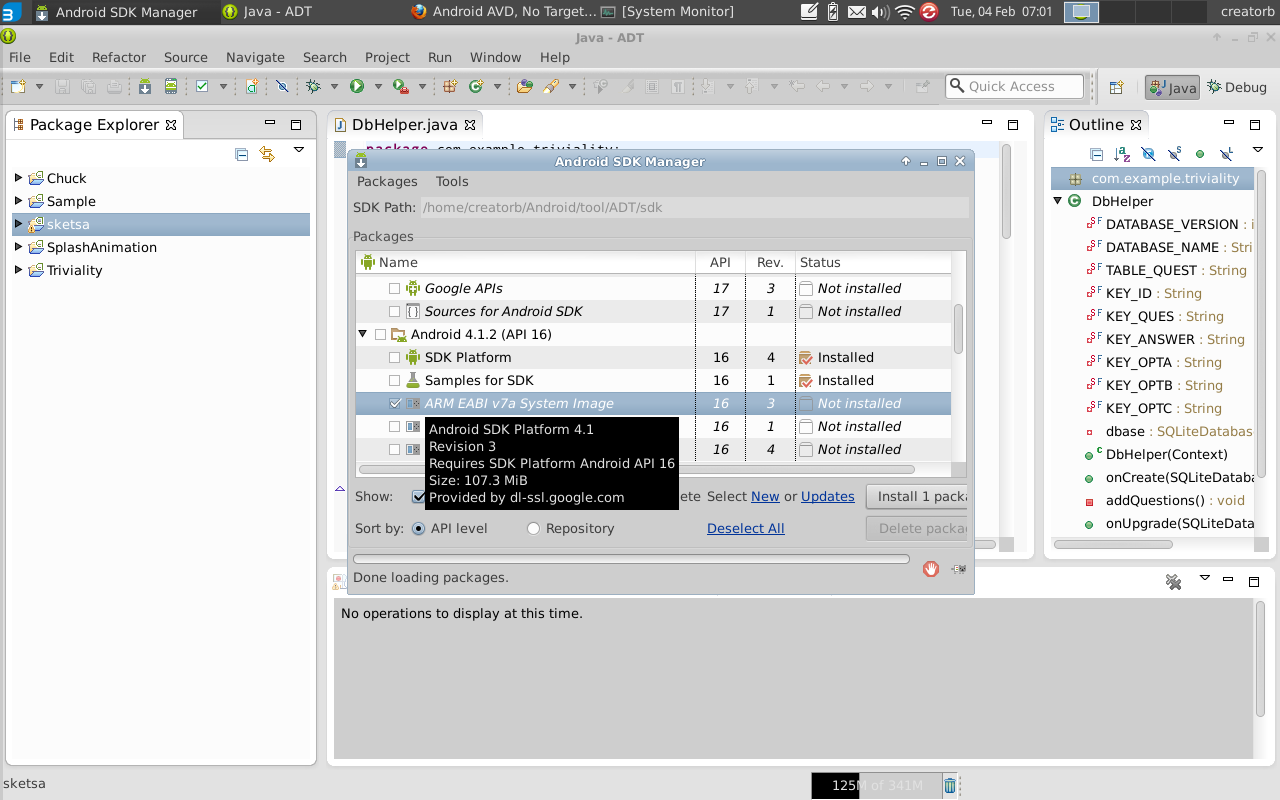eclipse how to install google play avd