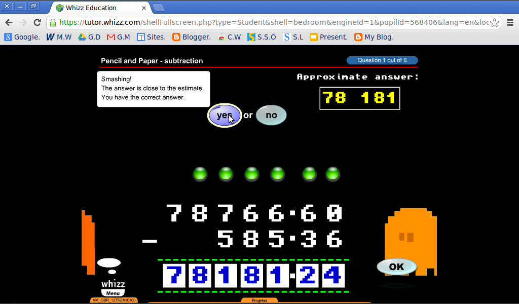 Chris F Glenbrae School Maths Whizz 
