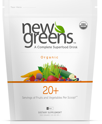 Introducing NewGreens Organic™ from Pure Prescriptions at 10% Off for The Whole Family - 1 Scoop = 20 Servings of Fruits & Veggies!