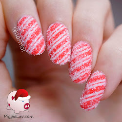 candy nail canes sugared tutorial designs cane nails tape piggieluv gel simple crazy cute diy