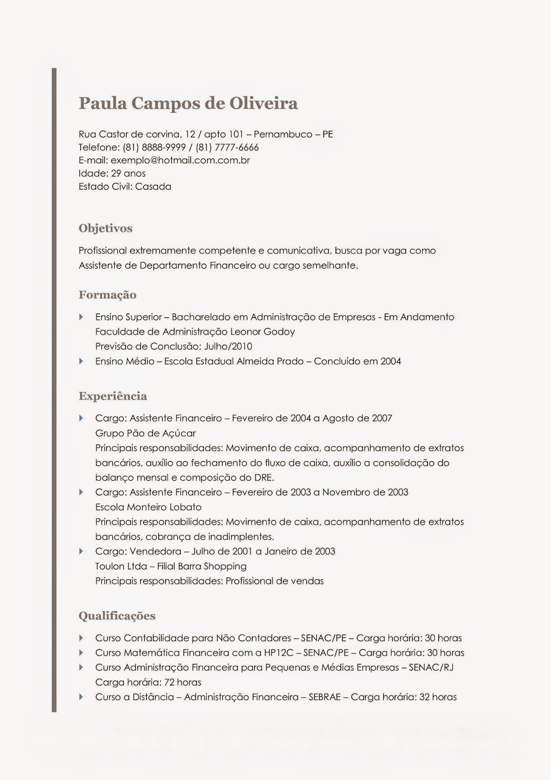 modelos de curr 237 culo profissional gr 225 tis para baixar curriculo modelo