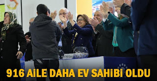 Gaziantep'te 916 aile daha ev sahibi oldu