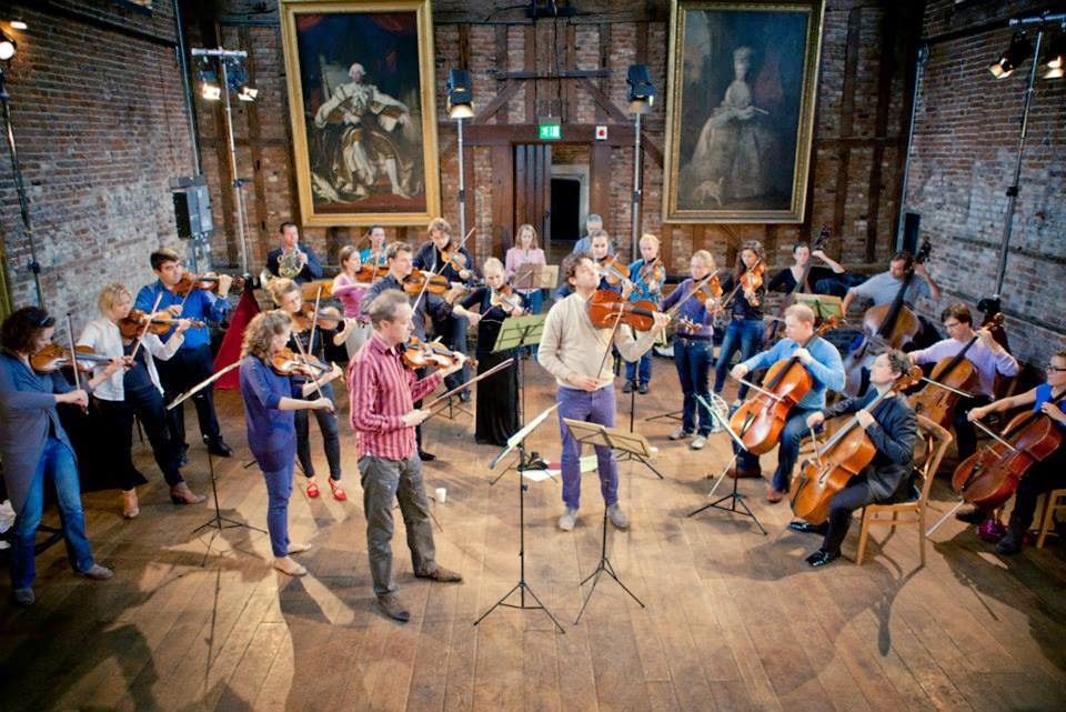 Hatfield House Festival Chamber Orchestra rehearsing in 2013