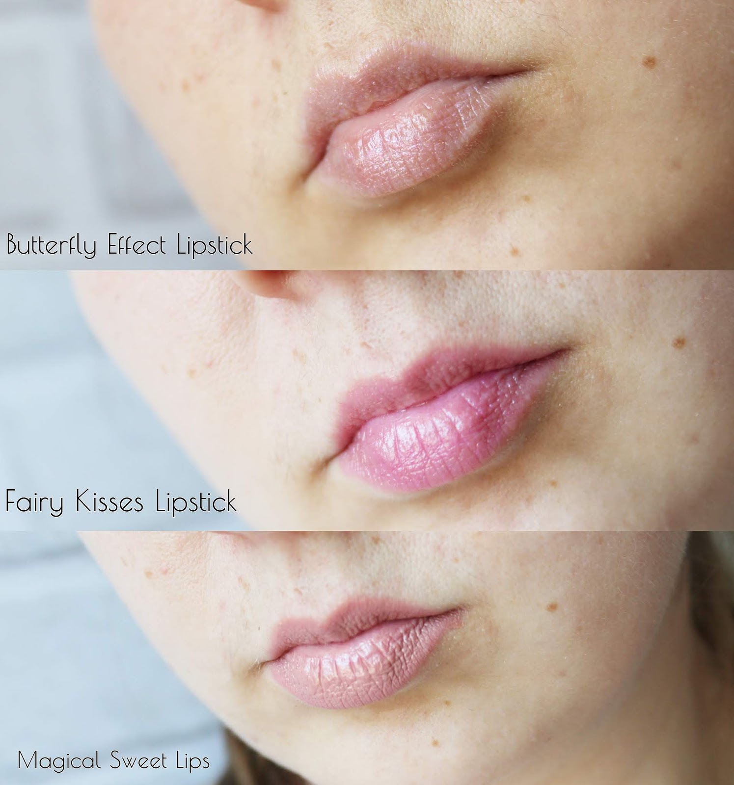 POMADKI DO UST BELL Magical Sweet Lips, Fairy Kisses Lipstick & Butterfly Effect Lipstick