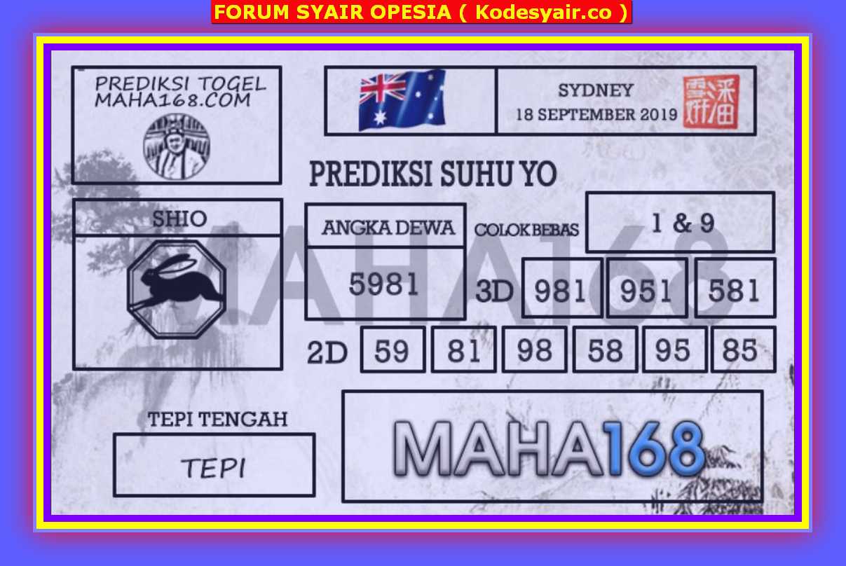 KODE SYAIR SDY