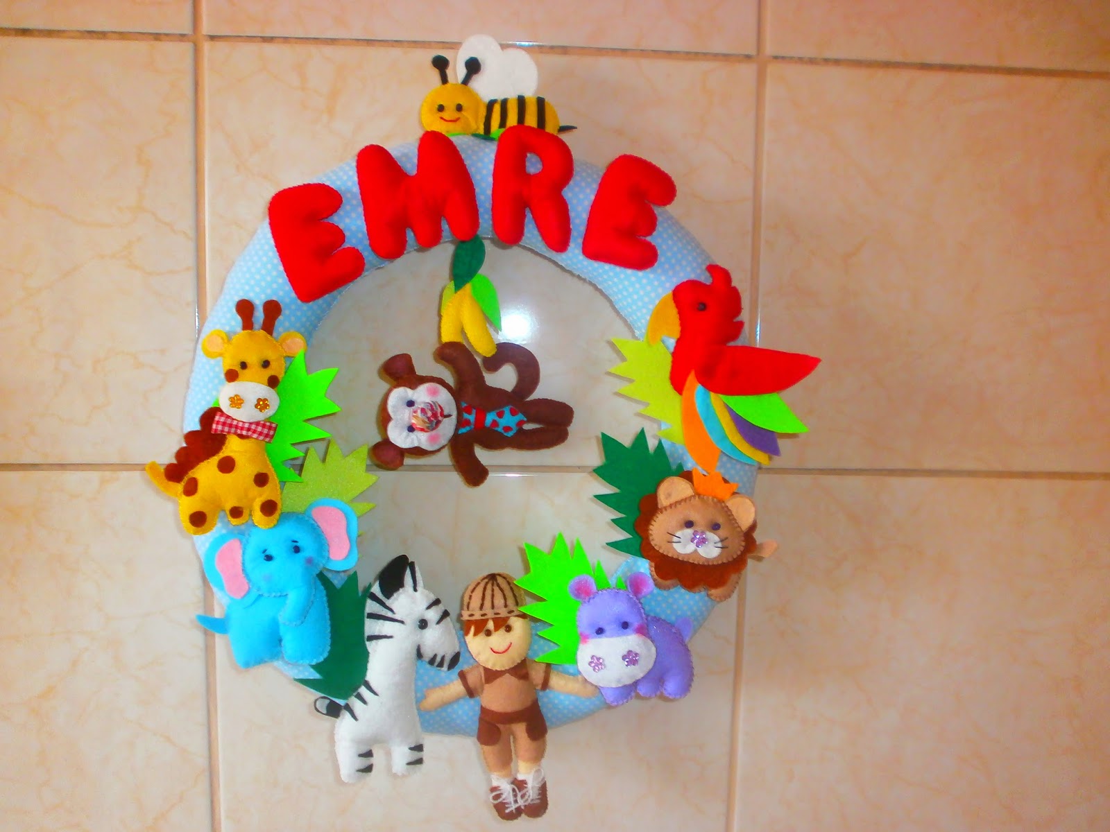 BENİM HOBİ EVİM safari kapı süsü
