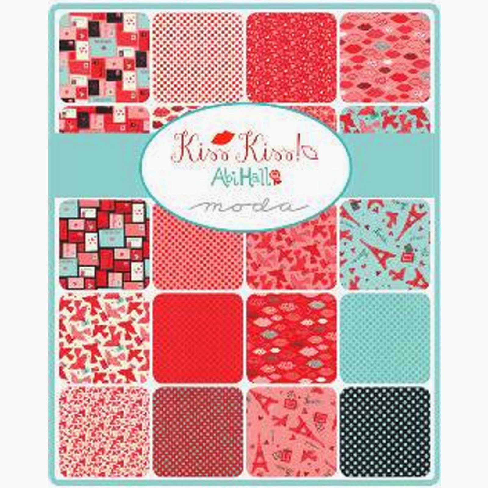 Crazy Quilt Girl Fabric Shop Moda KISS KISS Fabric