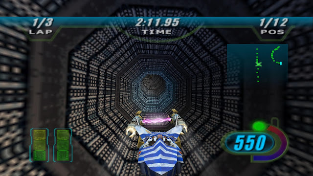 Star Wars Episode 1 Racer - Some tunnel areas can be very disorienting.
