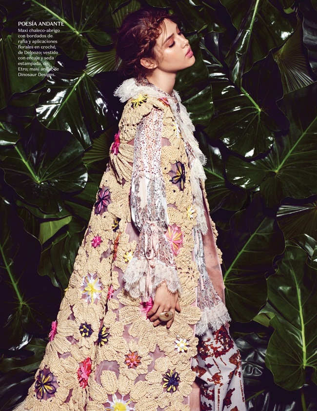 Vogue Mexico April 2016, Anais Pouliot 2016 SS Delpozo Long Vest Editorials