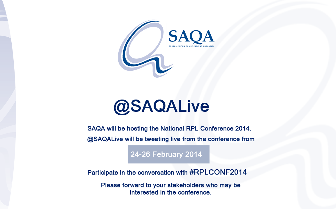 SABC Education: SAQA National RPL Conference 2014