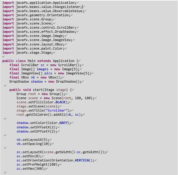 nuno's Blogs JavaFX UI 8.Scroll Bar