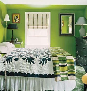 Dinero y yo: Decorar dormitorio en color verde relajante es una linda