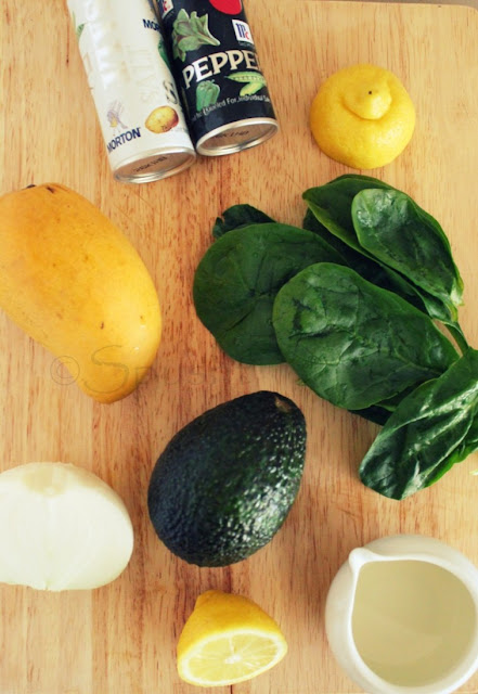Ingredients for Avocado and Mango Salad
