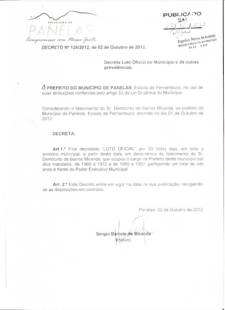 Nota Oficial