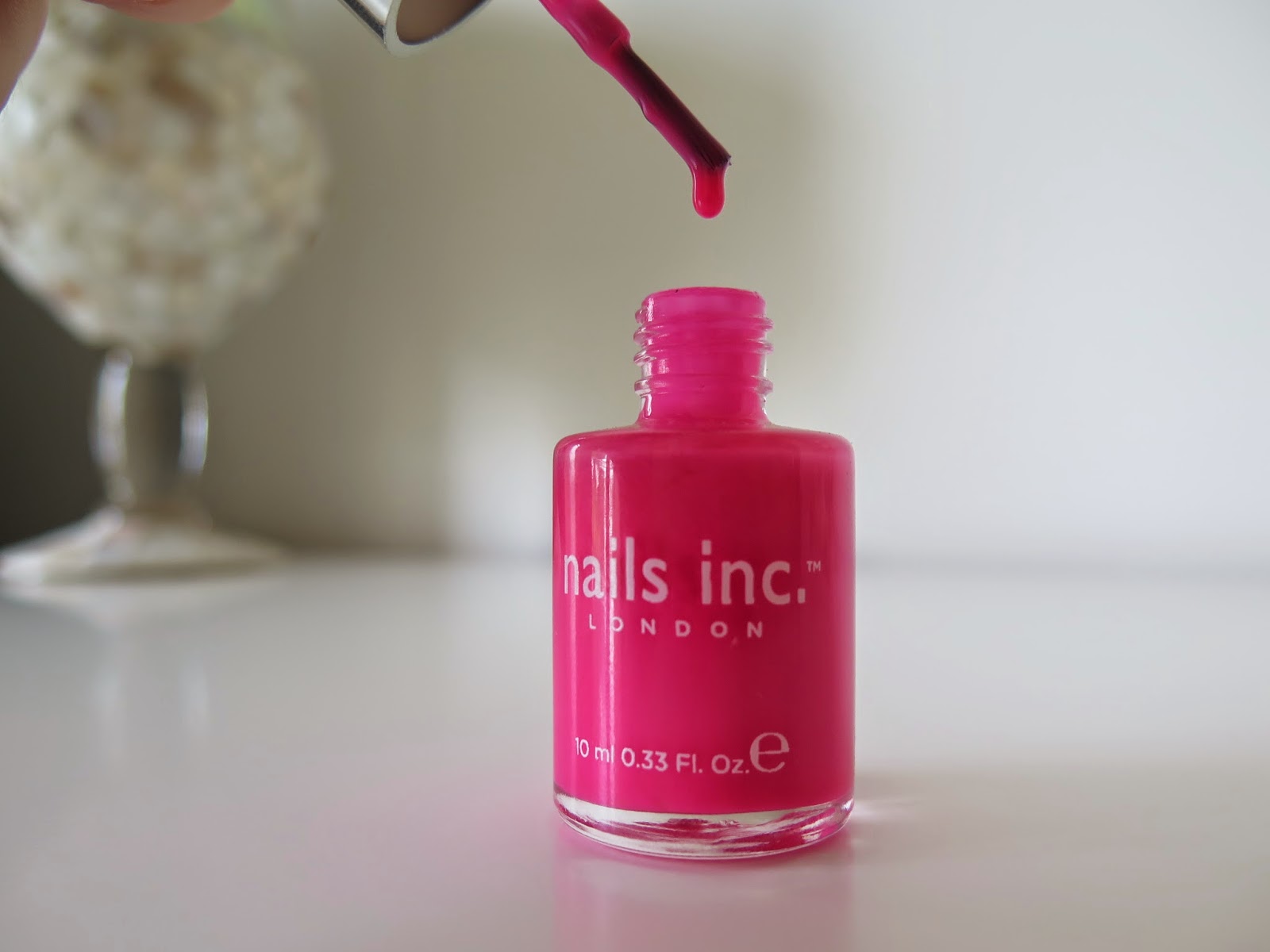 Neon Pink nail polish