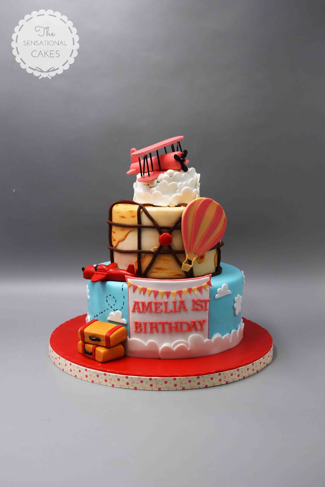 The Sensational Cakes Amelia Earheart Theme Inspired 3D Cake Singapore
