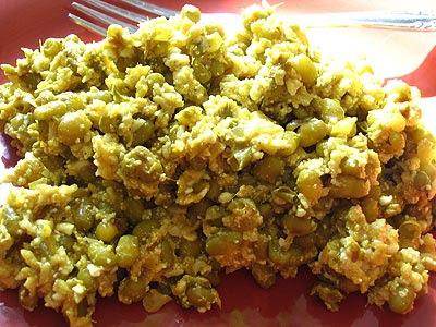 Mung Beans with Cottage Cheese