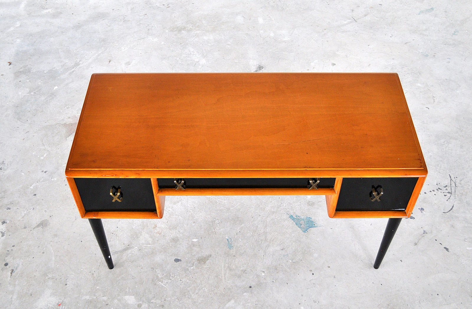 SELECT MODERN MidCentury Modern Paul Frankl Desk Vanity Table