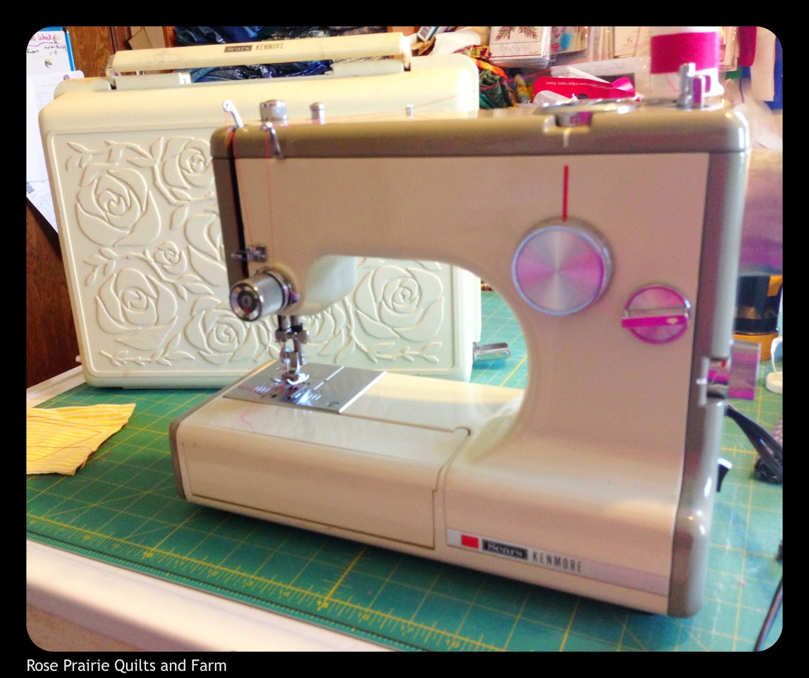 Reading the manual to my new sewing machine, Kenmore 158.1040