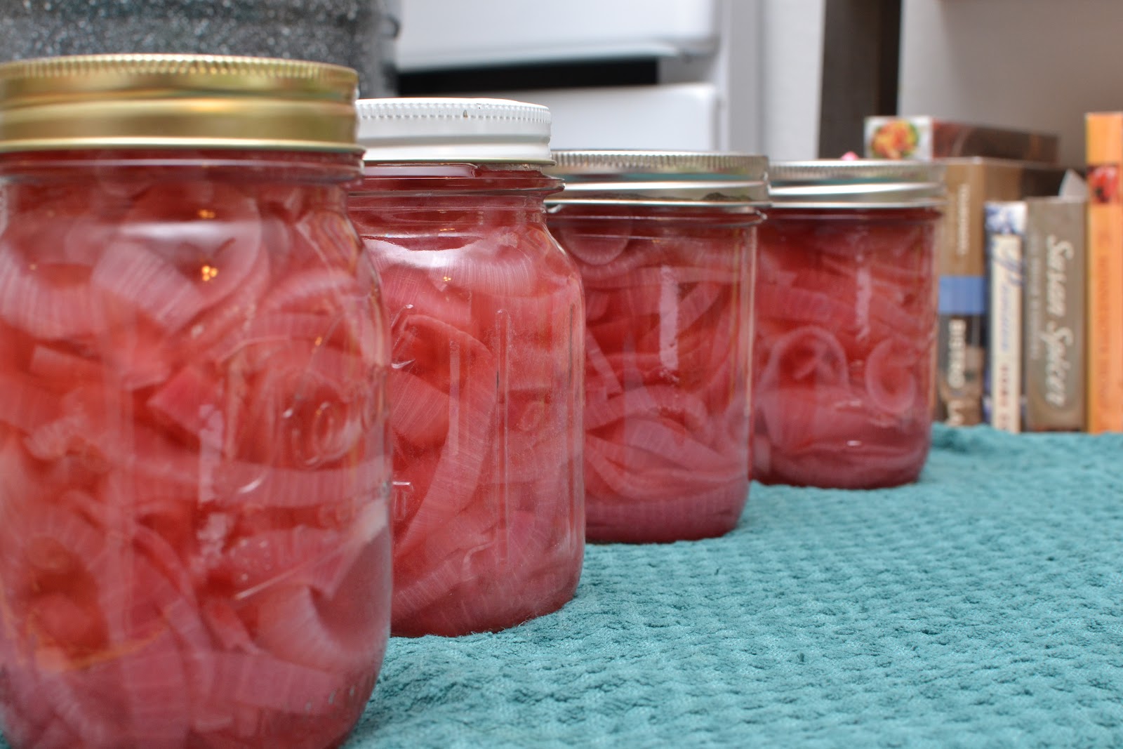 Sense of Home Kitchen Canning Red Onions in Vinegar