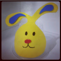 Copo com cara coelho DIY Páscoa