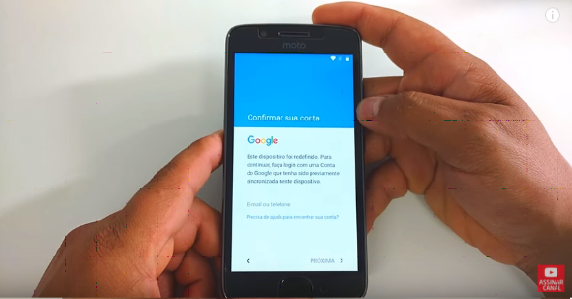 Como Remover Conta Google do Moto G4 Play 