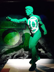 Green Lantern in lego bricks