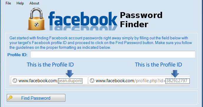 Facebook Password Finder 2.9.8 + Cracked+ Activation Code - BOT WORLD