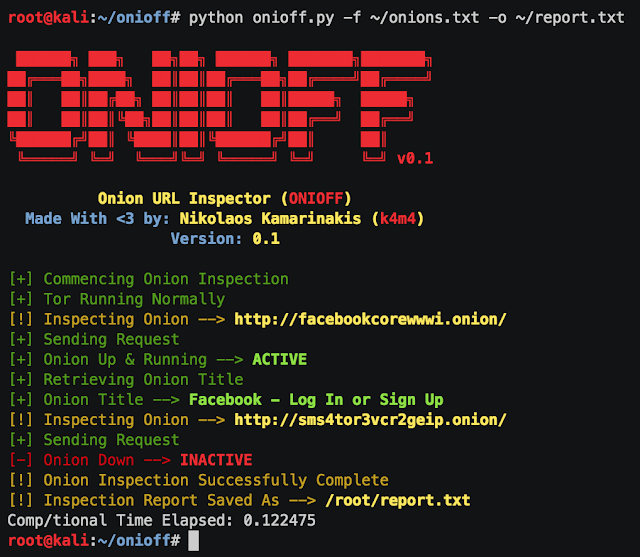 Download ONIOFF (Onion URL Inspector )