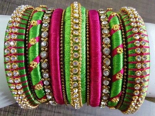 Beautiful Green Bangles Designs for an Indian Bride