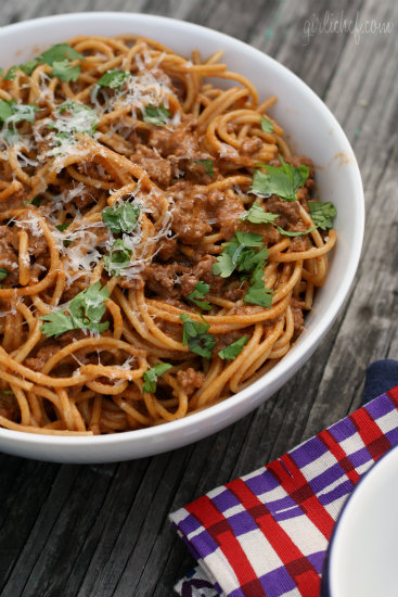 Pasilla Bolognese Spaghetti