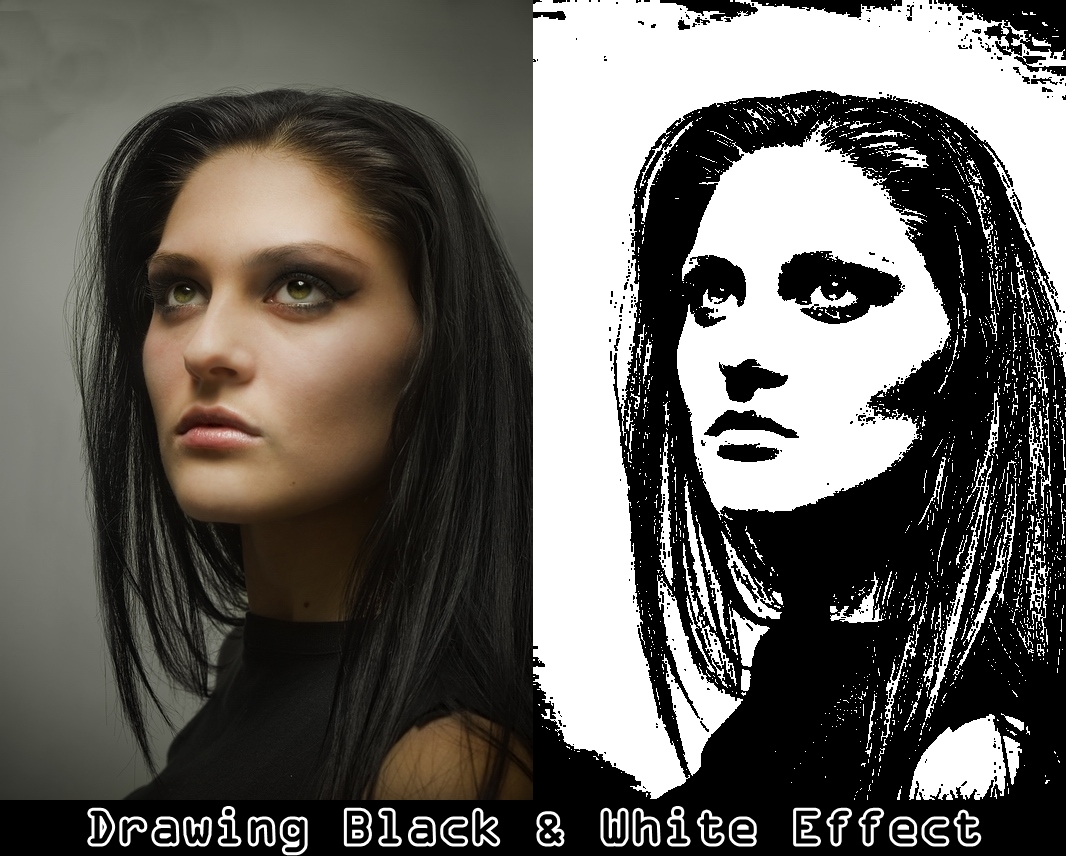 Photoscape Editor Tutorial For Drawing Black & White Effect