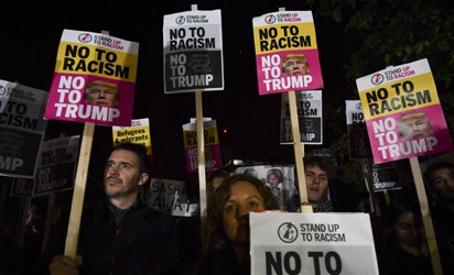 Anti-Trump protesters Anti-Trump protesters stage Washington civil rights march