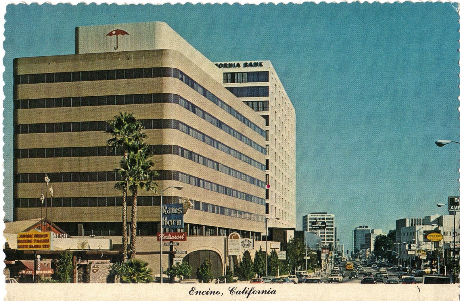 Petit Ave and Ventura Blvd in Encino Postcard San Fernando Valley Blog